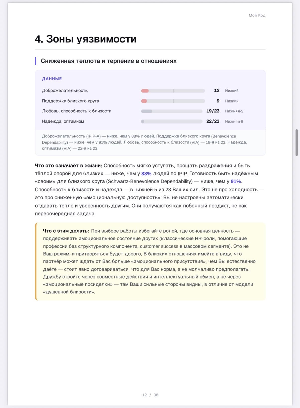 Страница 3 примера отчёта